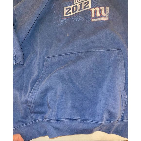 Vintage Super Bowl XLVI Indianapolis 2012 NY Giants Hoodie NFL TEAM APPAREL XL - Picture 3 of 7